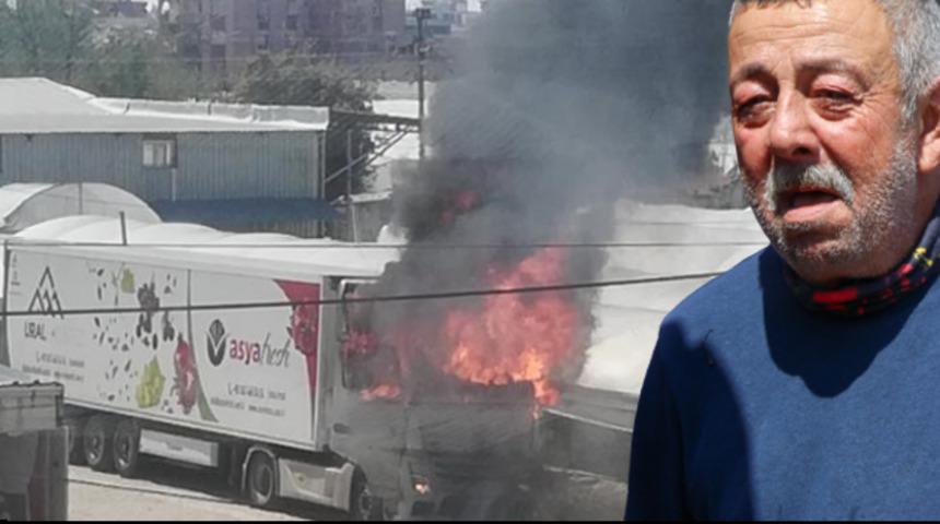 Marşa bastı alev topuna döndü! Ekmek teknesi alev alev yandı, gözyaşlarıyla izledi