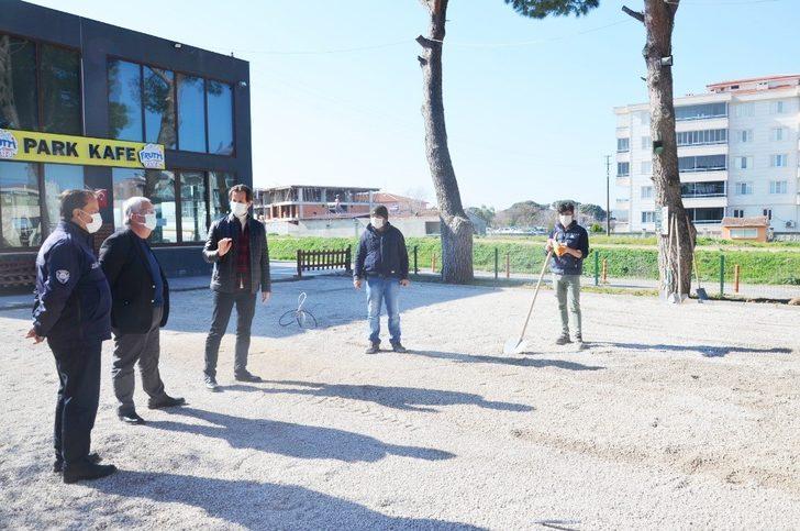 Gömeç Belediyesi bünyesindeki Park Kafe sezona hazırlanıyor G5