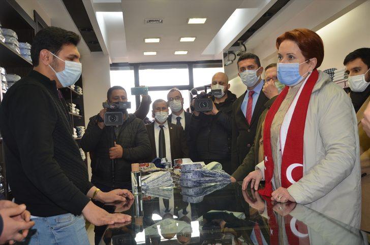 İYİ Parti Genel Başkanı Akşener, Hakkari'de esnafı ziyaret etti: G1