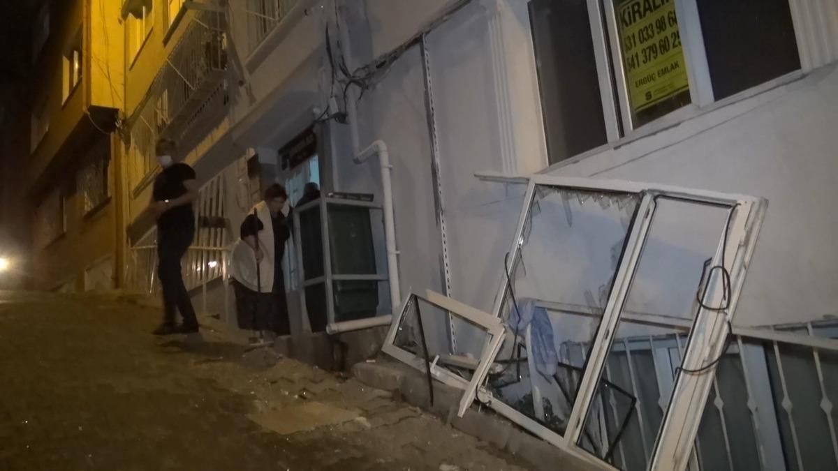 &Ccedil;akmak gazı bomba gibi patladı, pencereyi yerinden s&ouml;kt&uuml;