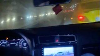 TEM otoyolunda lüks otomobillerin makas terörü!