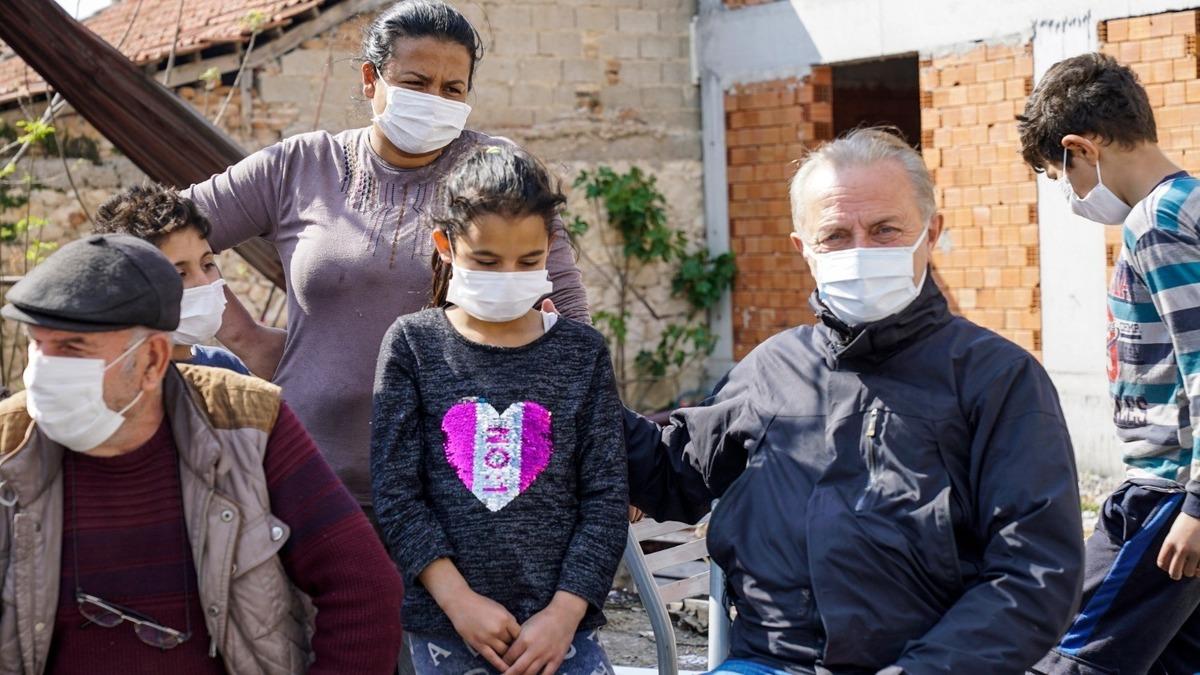 Evi yanan aileye Başkan Atabay&rsquo;dan destek