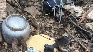 Tunceli’de teröristlerin kullandığı mağara imha edildi