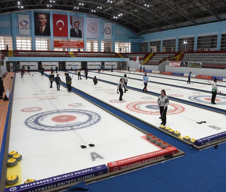 Erzurum'da Türkiye Curling Ligleri Final Müsabakaları başladı G1