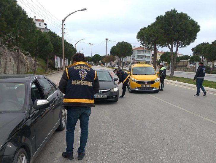 Çeşme’de polisten yoğun korona denetimi G2