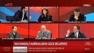 Canlı yayında Hakan Bayrakçı ile Mücahit Bilici arasında 'bildiri' tartışması