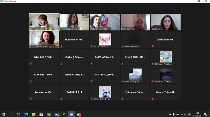 Öğretmen ve öğrenciler  diyetisyen ile buluştu