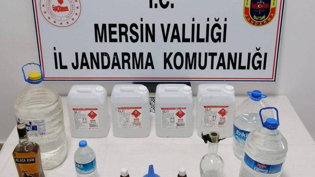 Jandarmadan kaçak içki operasyonu