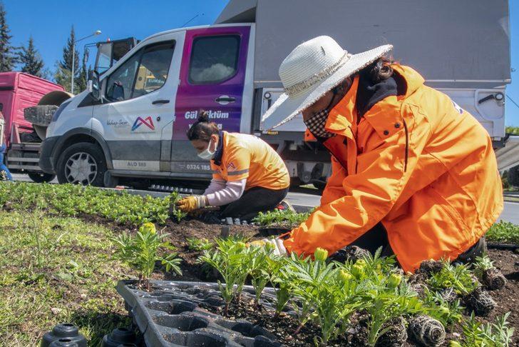 Mersin’in dört bir yanı çiçeklerle donatılıyor G1