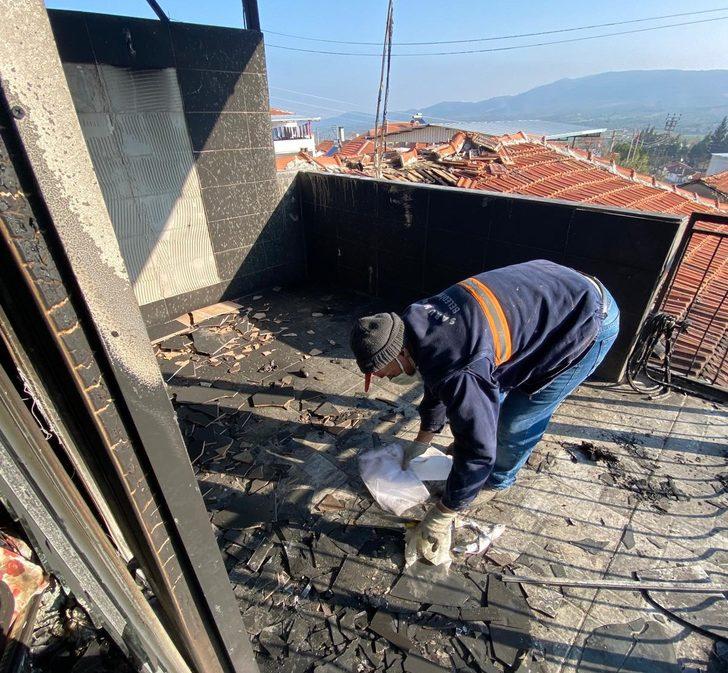 Saruhanlı Belediyesi yangın bölgesinde G2