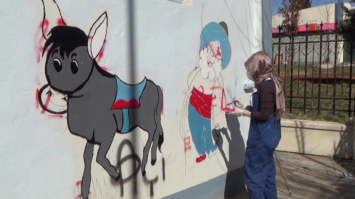 Siirt&rsquo;te elektrik trafoları boyanarak g&uuml;zelleştirildi