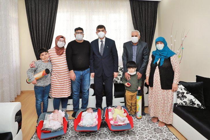 Fadıloğlu’ndan üçüz bebeklere ‘merhaba’ ziyareti G1