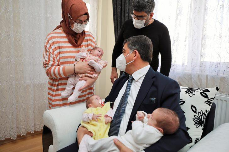 Fadıloğlu’ndan üçüz bebeklere ‘merhaba’ ziyareti G2