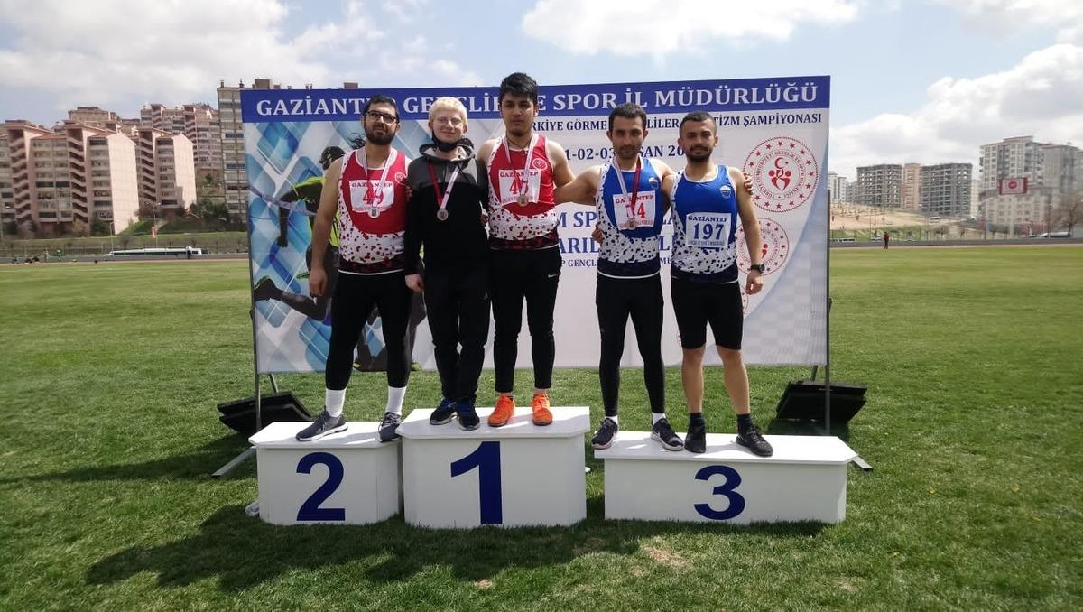 G&ouml;rme Engelliler Atletizm T&uuml;rkiye Şampiyonası&rsquo;nda Kayseri r&uuml;zgarı