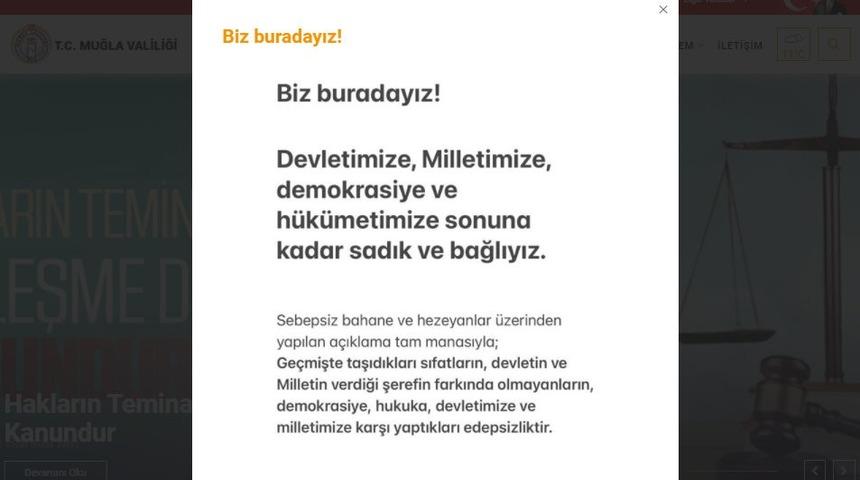 Muğla Valiliği’nden emekli amirallerin bildirisine tepki