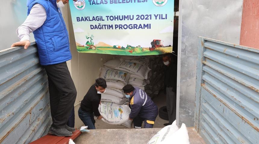 Talas&rsquo;tan tohum desteği devam ediyor