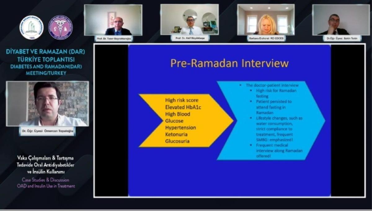 BE&Uuml;&rsquo;de Diyabet ve Ramazan uluslararası online toplantı yapıldı