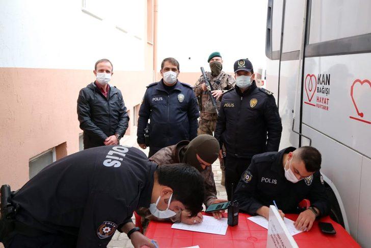 Polis teşkilatından kan bağışı G1