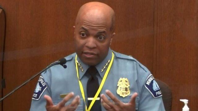 George Floyd: Minneapolis Emniyet Müdürü, cinayetle suçlanan eski polis Chauvin'in gözaltına alma kurallarına uymadığını söyledi
