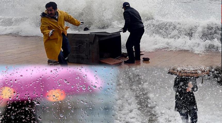 Meteoroloji'den kar, yağmur ve fırtına uyarısı! Bu b&ouml;lgelerde yaşayanlar dikkat (6 Nisan yurtta hava durumu)