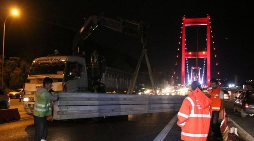 Fatih Sultan Mehmet K&ouml;pr&uuml;s&uuml;'ndeki &ccedil;alışmalar başladı