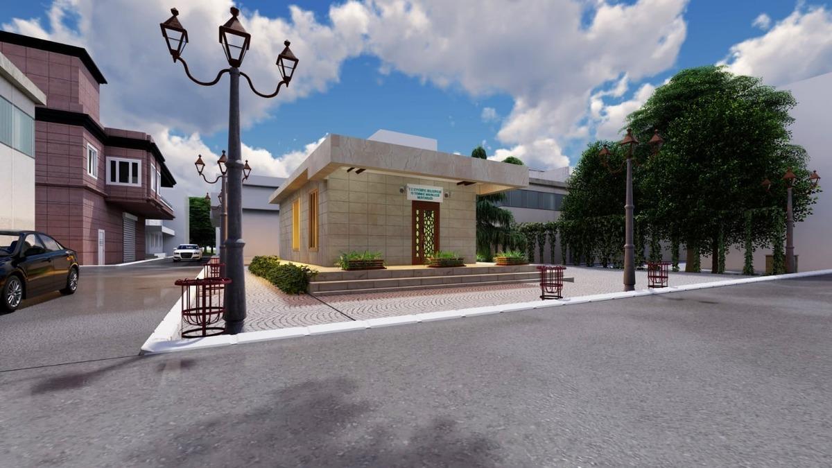 Eyy&uuml;biye&lsquo;de muhtar evi yapım &ccedil;alışmaları s&uuml;r&uuml;yor