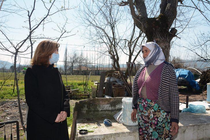 Evi yanan Yürekli ailesine Menteşe Belediyesinden yardım G2