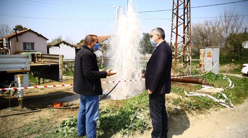 Dalama Mahallesi&rsquo;nde eski tarımsal sulama kuyusu yeniden faaliyete ge&ccedil;irildi