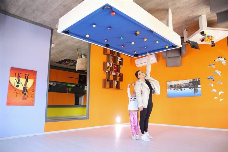 Mimari yapısıyla dikkati çeken Antalya'daki "ters ev" Kovid-19 önlemleriyle ziyaretçilerini ağırlıyor G3