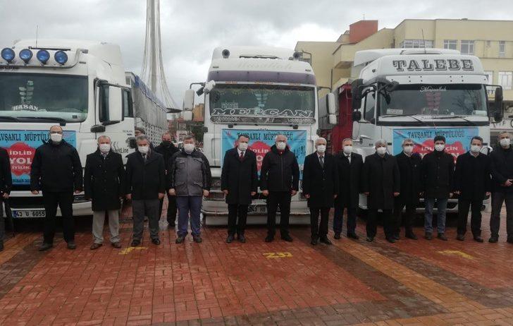 Tavşanlı’dan İdlip’e 3 tır un yardımı G1