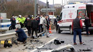 Bolu'da feci kaza! Gözyaşlarına boğuldular