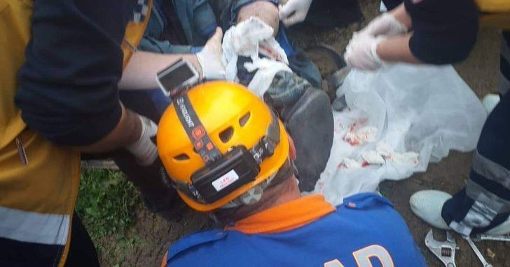 Kontrolden çıkan pat patın altında kalan sürücü yaralandı G3