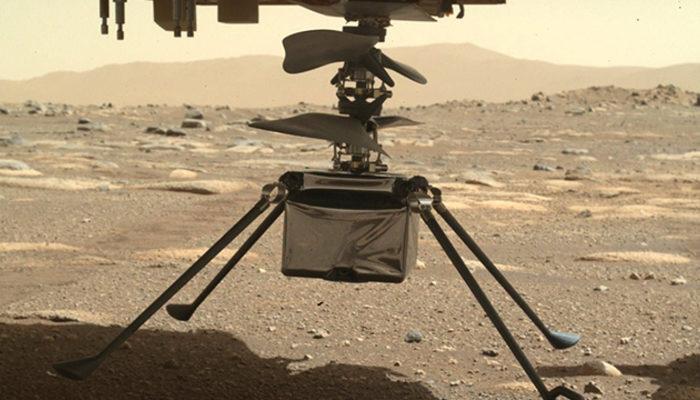 Mars helikopteri Ingenuity, Kızıl Gezegen'deki ilk renkli fotoğrafını çekti