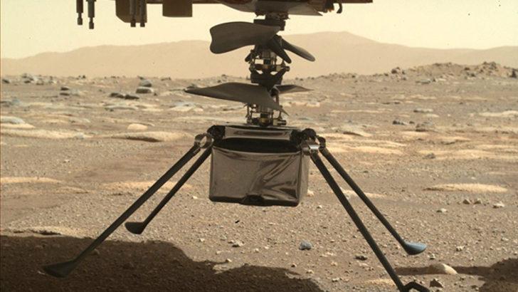 Mars Helikopteri Ingenuity Kizil Gezegen Deki Ilk Renkli Fotografini Cekti Teknoloji Haberleri