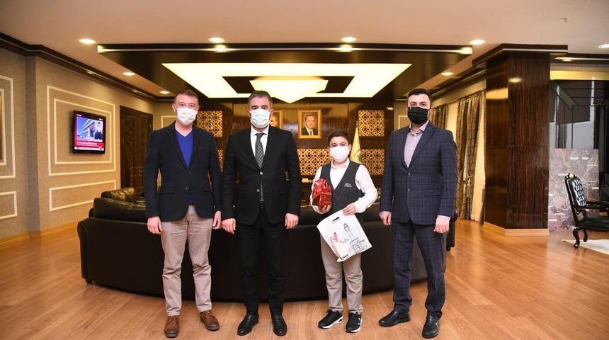 Türkiye üçüncüsü Başkan Çetin’in misafiri oldu