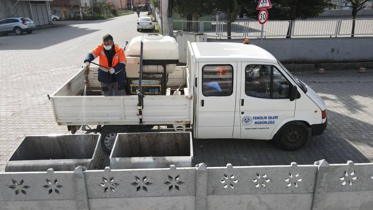 Terme&rsquo;de larva ile m&uuml;cadele &ccedil;alışmaları başladı