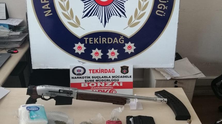 Tekirdağ&rsquo;da uyuşturucu operasyonunda 16 kişi yakalandı