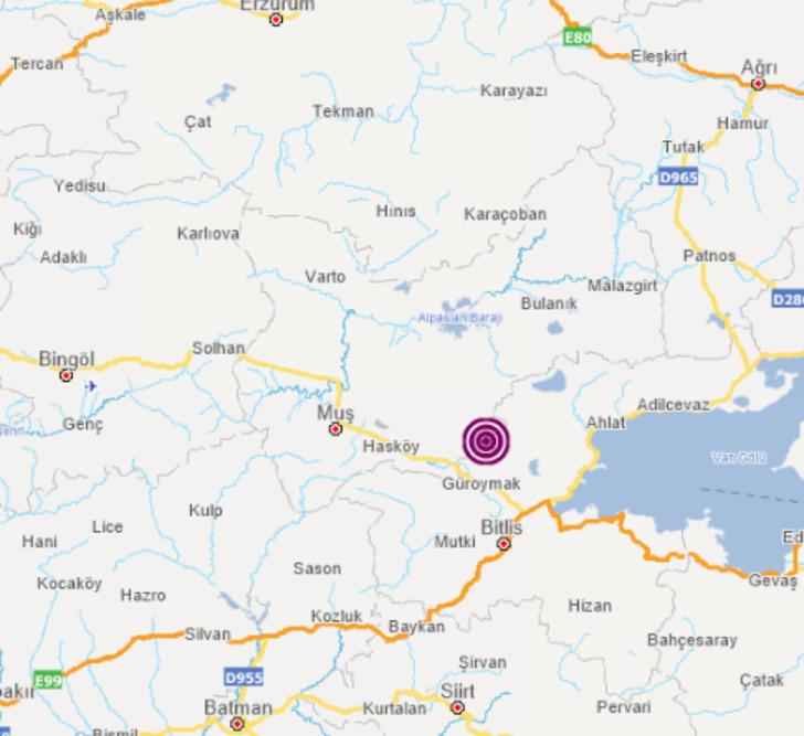 Son Dakika: AFAD duyurdu! Muş'ta 4.2 büyüklüğünde deprem