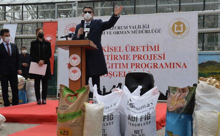 Erzurum’da çiftçilere yem bitkisi tohumu dağıtıldı G2