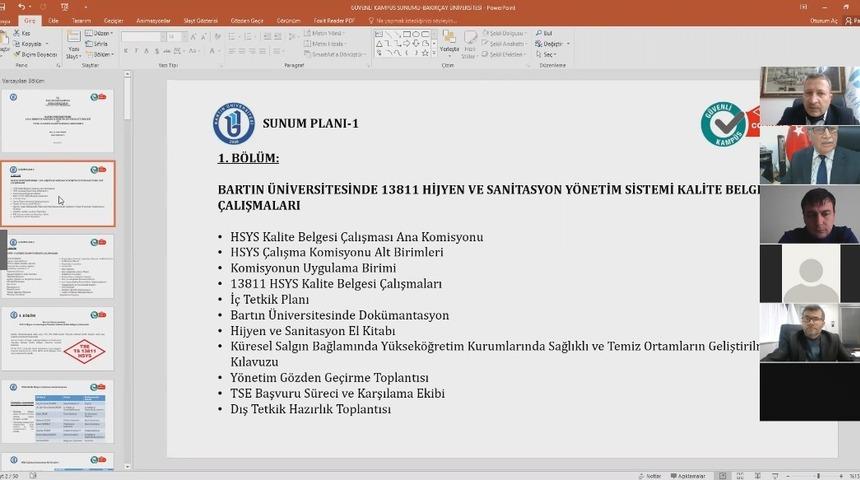 Bartın Üniversitesi “Güvenli Kampüs Belgesi”nin yaygınlaştırılmasına destek oluyor