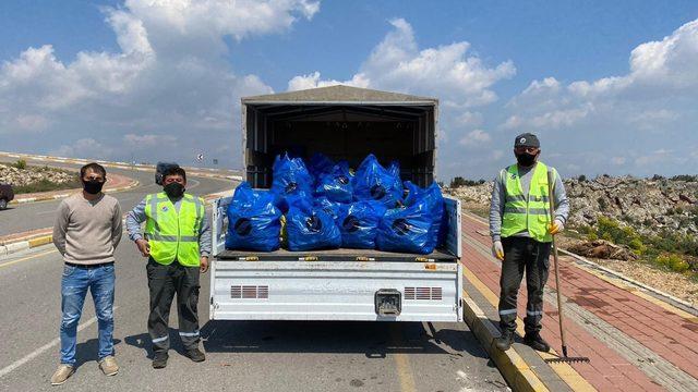 Masa Dağı’nda gönüllü temizlik