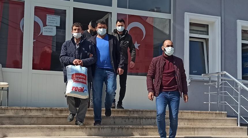 Bafra’da kesinleşmiş hapis cezası bulunan 4 kişi yakalandı