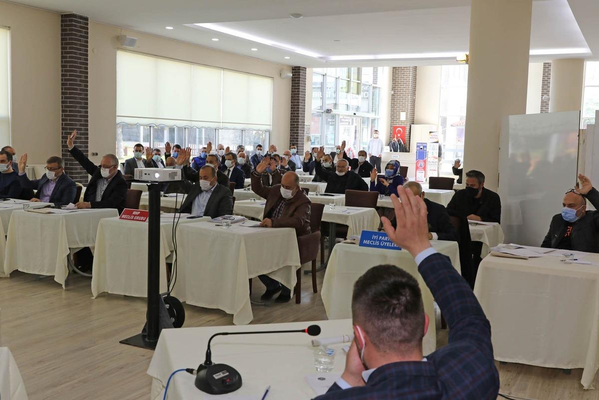 Bafra Belediyesi meclis toplantısı