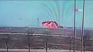 Konya'da uçağın düşme anına ait görüntüler ortaya çıktı