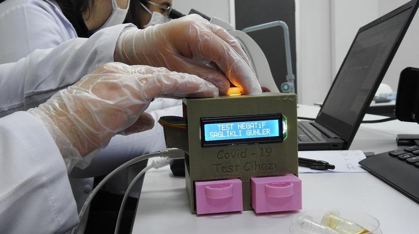 Lise öğrencileri geliştirdi: 5 dakikada Covid-19 test sonucunu veriyor