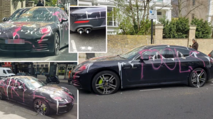 Servet değerindeki araç tanınmaz halde! Sahibi de belli değil, kimin yaptığı da