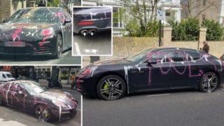 Servet değerindeki araç tanınmaz halde! Sahibi de belli değil, kimin yaptığı da