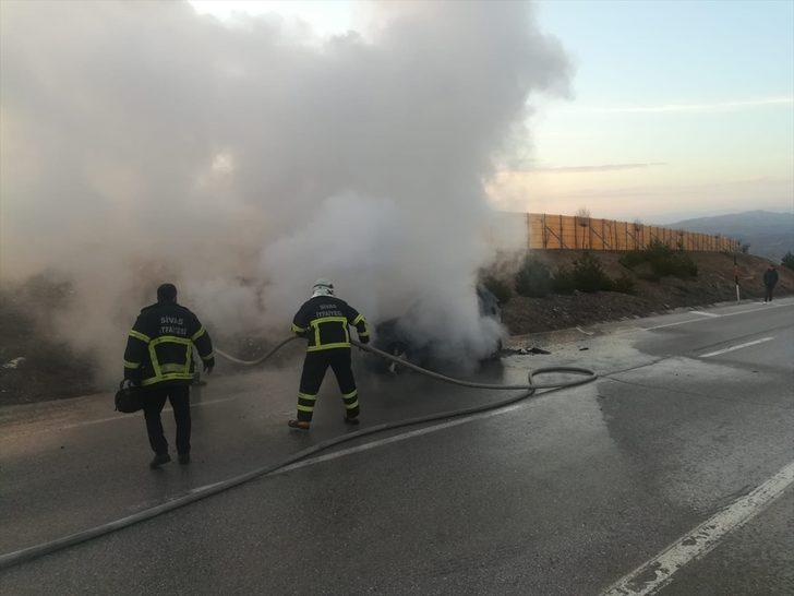Sivas'ta hareket halindeki cipte çıkan yangın söndürüldü G2