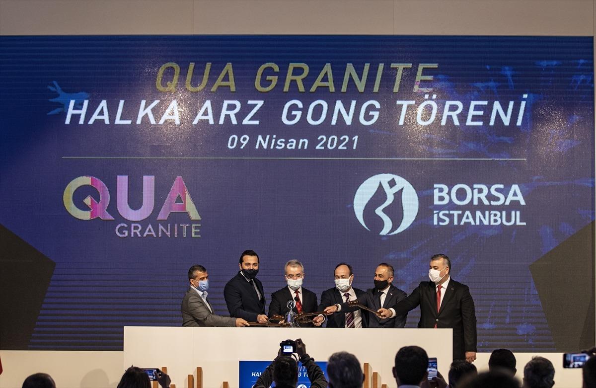 Borsa İstanbul&rsquo;da gong Qua Granite i&ccedil;in &ccedil;aldı