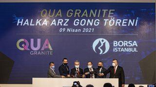 Borsa İstanbul’da gong Qua Granite için çaldı